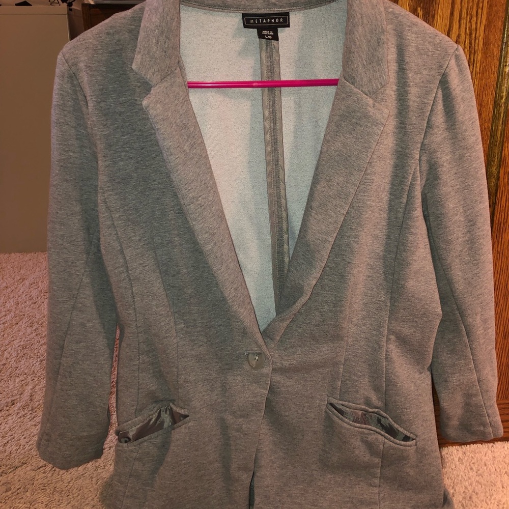 Cotton Gray Blazer